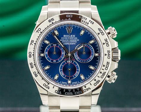 rolex daytona blue gold|rolex daytona blue dial price.